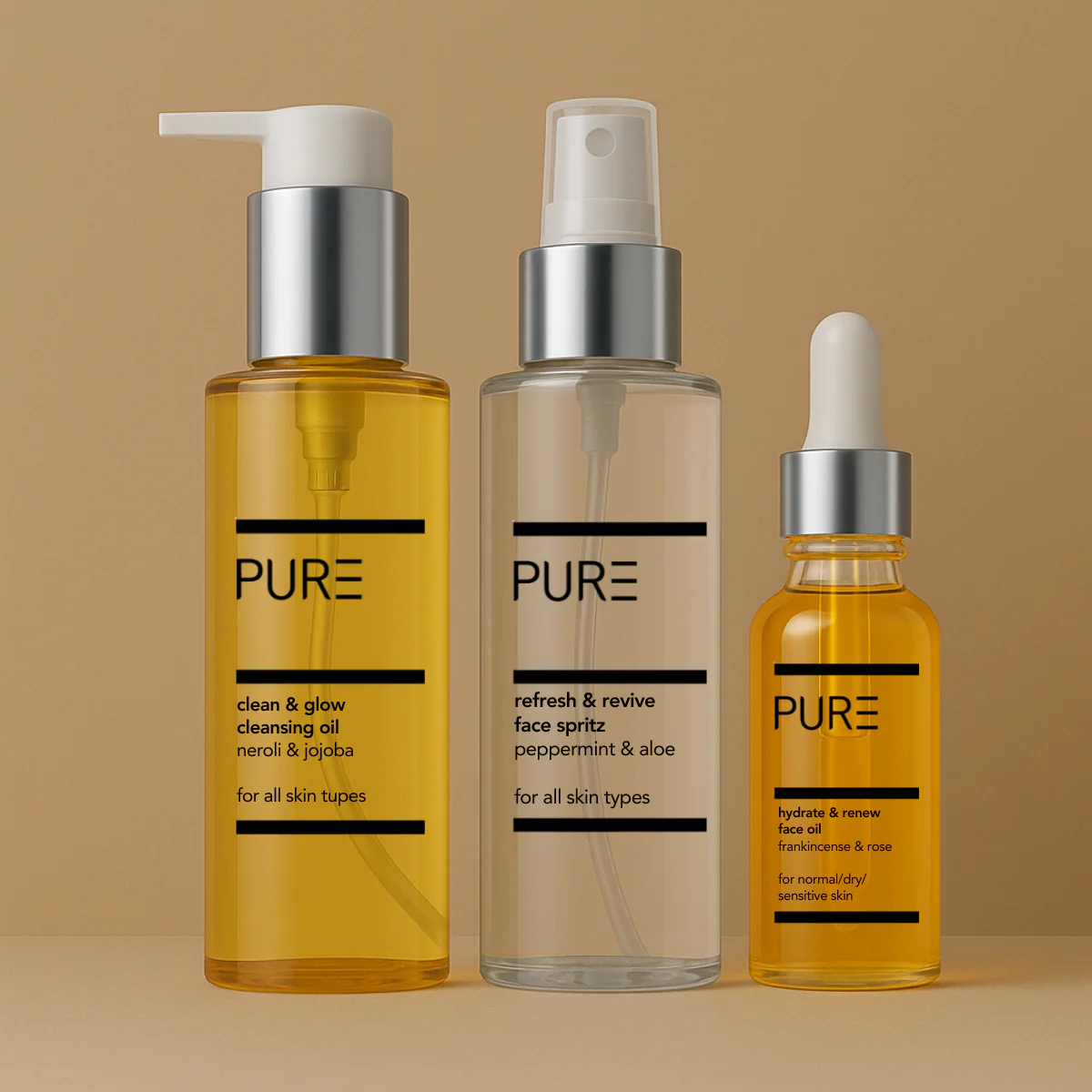 PURE Cleanse, Tone & Hydrate Skincare Ritual