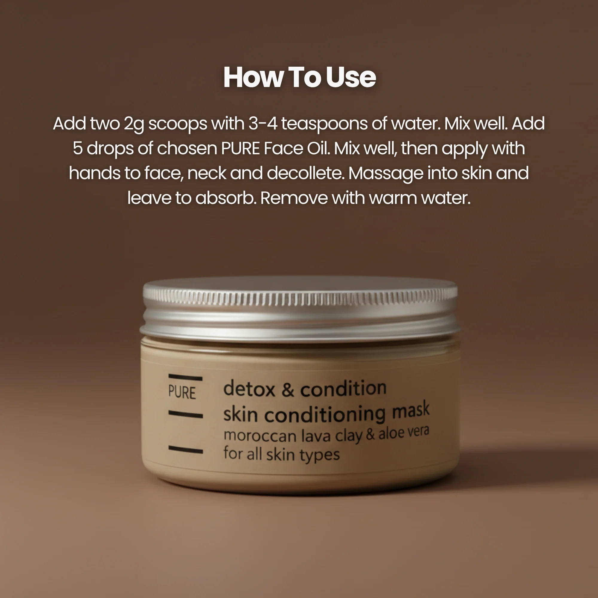 PURE Detox & Condition Face Mask (100g) - Image 5